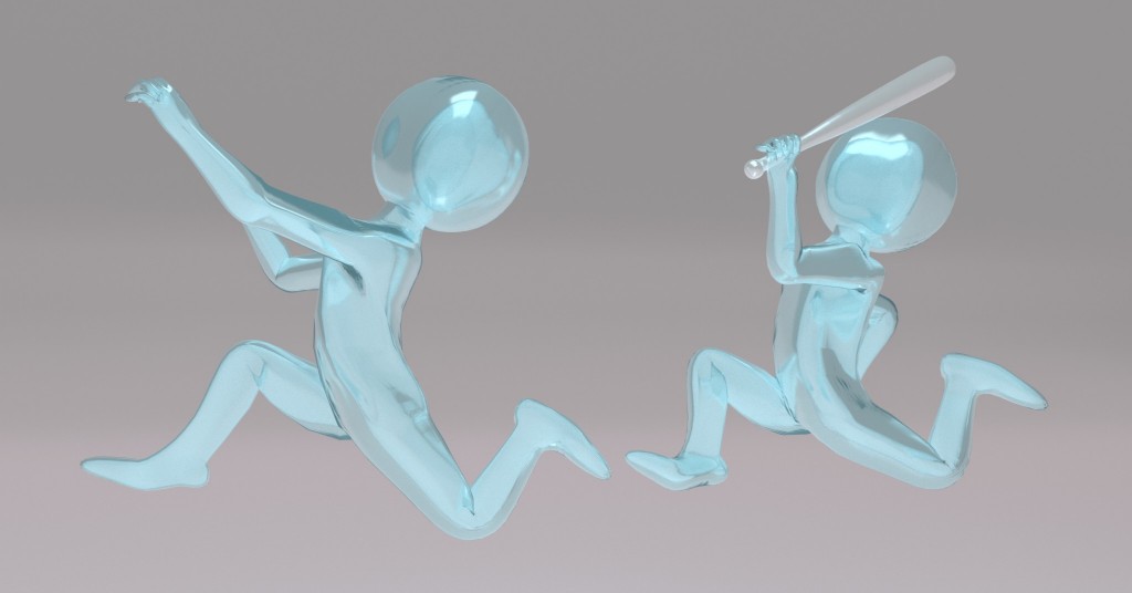 My Cartoon glass 3D man preview image 1